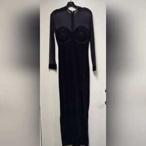 Tadashi Elegant Black  Long Sleeve Dress